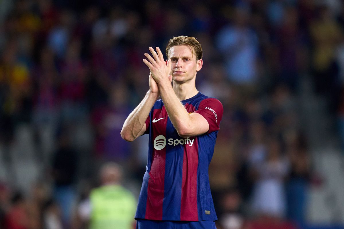 Pemain Barcelona Frankie De Jong