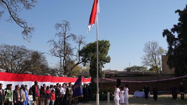 Upacara Bendera HUT RI pada Afrika Selatan Diikuti WNA