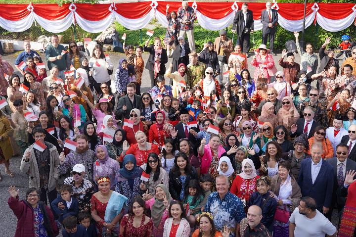 Warga Suriah Nyetir 7 Jam untuk Hadiri Upacara Bendera HUT RI ke-79 pada Oslo